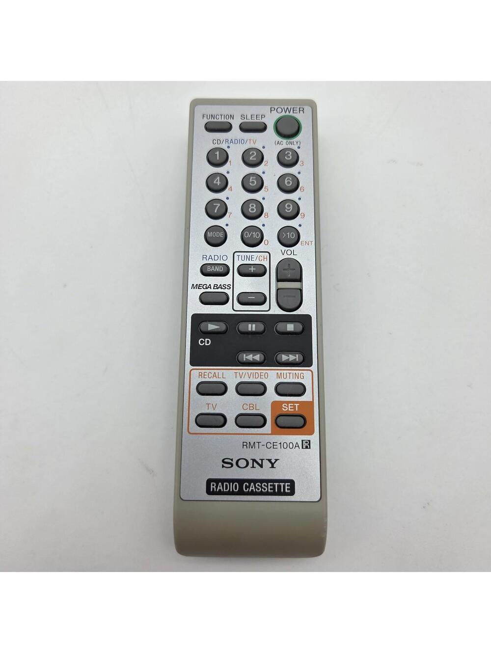 Sony RMT-CE100A Remote Control Radio Cassette Boom Box CFDE100 CFDE100W - Tested